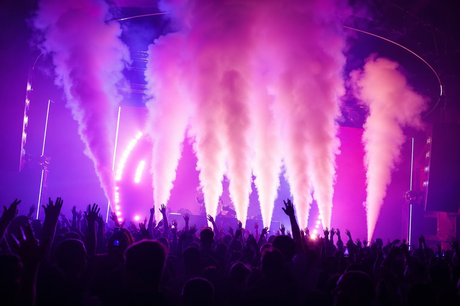 CO2 cannons blast