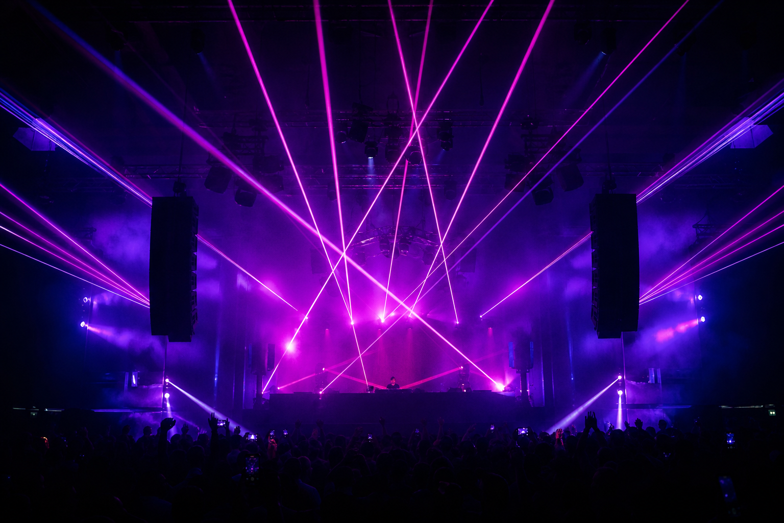 Main stage laser show
